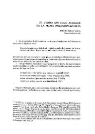 Portada:El verbo \"ser\" como auxiliar en la prosa (pre) renacentista / Antonio Meilán García