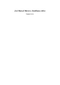 José Manuel Marrero. Semblanza crítica / Germán Gullón | Biblioteca Virtual Miguel de Cervantes