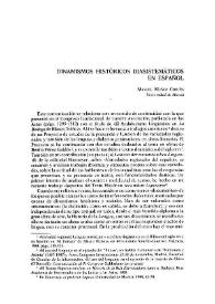 Portada:Dinamismos históricos diasistemáticos en español / Manuel Muñoz Cortés