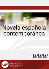 Novela española contemporánea / director, Germán Gullón