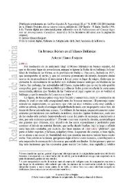 Portada:Un bronce ibérico en el Museo Británico / Antonio Blanco Freijeiro