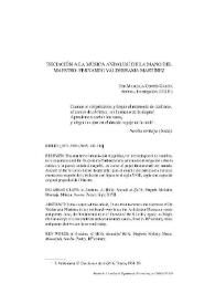 Portada:Iniciación a la música andalusí de la mano del Maestro: Fernando Valderrama Martínez / Manuela Cortés García
