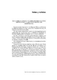 Boletín de la Asociación Española de Orientalistas. Volumen 41 (2005). Notas y noticias | Biblioteca Virtual Miguel de Cervantes