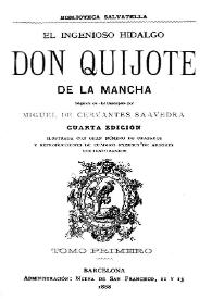El ingenioso hidalgo Don Quijote de la Mancha / Miguel de Cervantes Saavedra | Biblioteca Virtual Miguel de Cervantes
