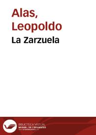 Portada:La Zarzuela / Leopoldo Alas