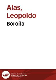 Boroña / Leopoldo Alas | Biblioteca Virtual Miguel de Cervantes