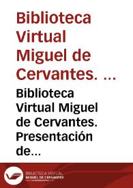 Portada:Biblioteca Virtual Miguel de Cervantes. Presentación de la Biblioteca de Signos en el I Congreso Nacional de Lengua de Signos I / Biblioteca de Signos