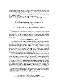 Simbolismos funerarios, toros y retratos en la Hispania antigua / M.ª Paz García-Gelabert y José María Blázquez Martínez | Biblioteca Virtual Miguel de Cervantes