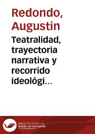 Portada:Teatralidad, trayectoria narrativa y recorrido ideológico en una novela de Lope de Vega, \"La prudente venganza\" / Augustin Redondo