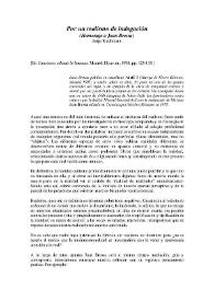 Más información sobre Por un realismo de indagación (homenaje a Joan Brossa) / Jorge Riechmann