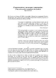 Más información sobre Comprometerse y no aceptar compromisos (notas sobre poesía y compromiso ético-político) / Jorge Riechmann