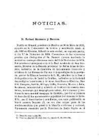 Portada:Noticias. Boletín de la Real Academia de la Historia, tomo 28 (febrero 1896). Cuaderno II / F.F., A.R.V.