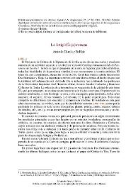 La Astigi (Écija) romana / Antonio García y Bellido | Biblioteca Virtual Miguel de Cervantes