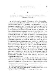 Portada:San Miguel de Escalada. Documento apócrifo del siglo XII. Auténticos del XIII / Fidel Fita
