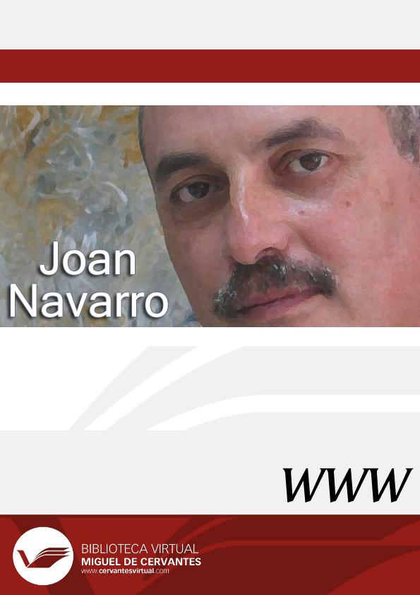 Joan Navarro | Biblioteca Virtual Miguel de Cervantes