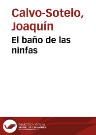 Portada:El baño de las ninfas / Joaquín Calvo-Sotelo