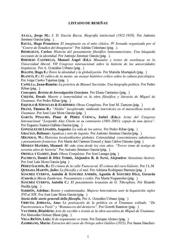 Revista de Hispanismo Filosófico, núm. 10 (2005) | Biblioteca Virtual Miguel de Cervantes