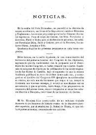 Portada:Noticias. Boletín de la Real Academia de la Historia, tomo 34 (enero 1899) / F.F., A.R.V.