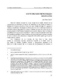 Portada:Los mudéjares menestrales segovianos / Luz Gómez García
