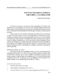 Portada:Notas de oligarquía morisca granadina. La familia Ferí / Camilo Álvarez de Morales