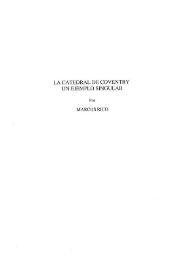 La Catedral de Coventry un ejemplo singular / Marcos Rico | Biblioteca Virtual Miguel de Cervantes