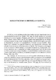 Romanticismo e histeria en España | Biblioteca Virtual Miguel de Cervantes