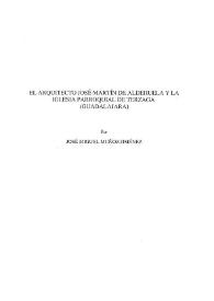 Portada:El arquitecto José Martín de Aldehuela y la Iglesia Parroquial de Terzaga (Guadalajara) / José Miguel Muñoz Jiménez