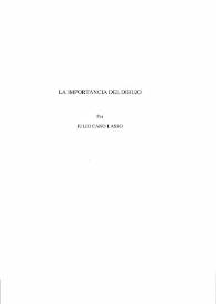 La importancia del dibujo / Julio Cano Lasso | Biblioteca Virtual Miguel de Cervantes