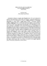 Portada:Bibliografía para una historia de las formas poéticas en España / José María Micó