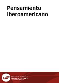 Pensamiento iberoamericano / Instituto de Cooperación Iberoamericana. Comisión Económica para América Latina