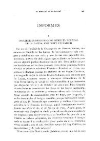 Portada:Documentos desconocidos sobre el Hospital de la Latina, existente en Madrid / A. Rodríguez Villa