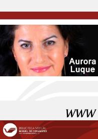 Portada:Aurora Luque / director Ángel L. Prieto de Paula