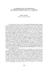 Portada:La traducción de Comella de \"Gli amori di Comingio\" de G. A. Gualzetti / Belén