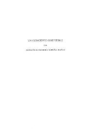 Un concierto irrepetible / Monseñor Federico Sopeña Ibáñez | Biblioteca Virtual Miguel de Cervantes