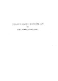 Hidalgo de Caviedes. Teórico de arte / Constanza Rodríguez Segovia