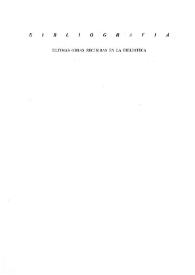 Academia: Boletín de la Real Academia de Bellas Artes de San Fernando. Segundo semestre de 1986. Número 63. Bibliografía | Biblioteca Virtual Miguel de Cervantes
