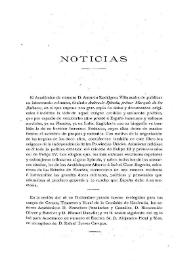 Noticias. Boletín de la Real Academia de la Historia, tomo 46 (enero 1905). Cuaderno I / F. F. | Biblioteca Virtual Miguel de Cervantes