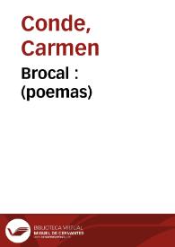 Brocal : (poemas) | Biblioteca Virtual Miguel de Cervantes