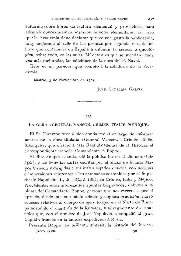 La obra "General Vanson. Crimée, Italie, Méxique" / Julián Suárez Inclán | Biblioteca Virtual Miguel de Cervantes