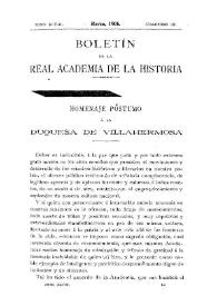 Homenaje póstumo a la Duquesa de Villahermosa / El Marqués de Laurencín | Biblioteca Virtual Miguel de Cervantes
