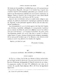 Portada:Concilio nacional de Burgos (18 febrero 1117). Texto inédito / Fidel Fita