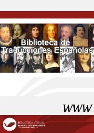 Portada:Biblioteca de Traducciones Españolas / Directores Francisco Lafarga y Luis Pegenaute