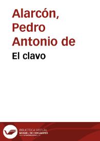 Portada:El clavo / Pedro Antonio de Alarcón