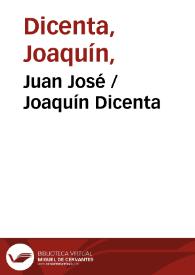 Portada:Juan José / Joaquín Dicenta