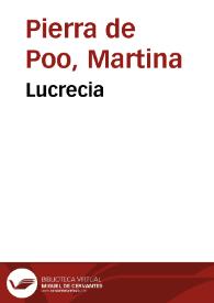 Portada:Lucrecia / Martina Pierra de Poo