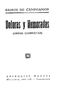 Doloras y Humoradas / Ramón de Campoamor | Biblioteca Virtual Miguel de Cervantes