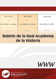 Visitar: Boletín de la Real Academia de la Historia