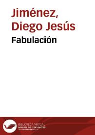 Portada:Fabulación / Diego Jesús Jiménez
