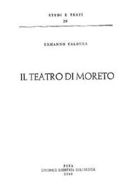 Portada:Il teatro di Moreto / Ermanno Caldera