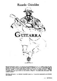 Portada:Guitarra / Ricardo Güiraldes
